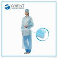 Disposable PP Nonwoven Isolation Gown Elastic Cuff 5