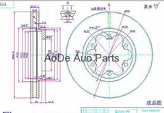 toyota hiace  brake rotor 43512-26190