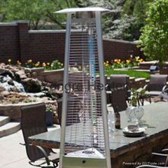 Pyramid outdoor gas Patio Heater , Glass tube