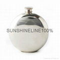 Round hip flask