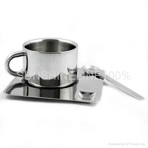 Double wall Stainless steel Tea mug/coffee cup 2