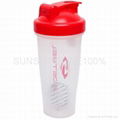 plastic protein shaker bottle shaker cup 2