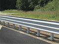 Three beam zinc coated highway guardrail for sale 1