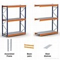Customized and easy installed medium-duty warehouse storage iron rack 2