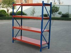 Customized and easy installed medium-duty warehouse storage iron rack