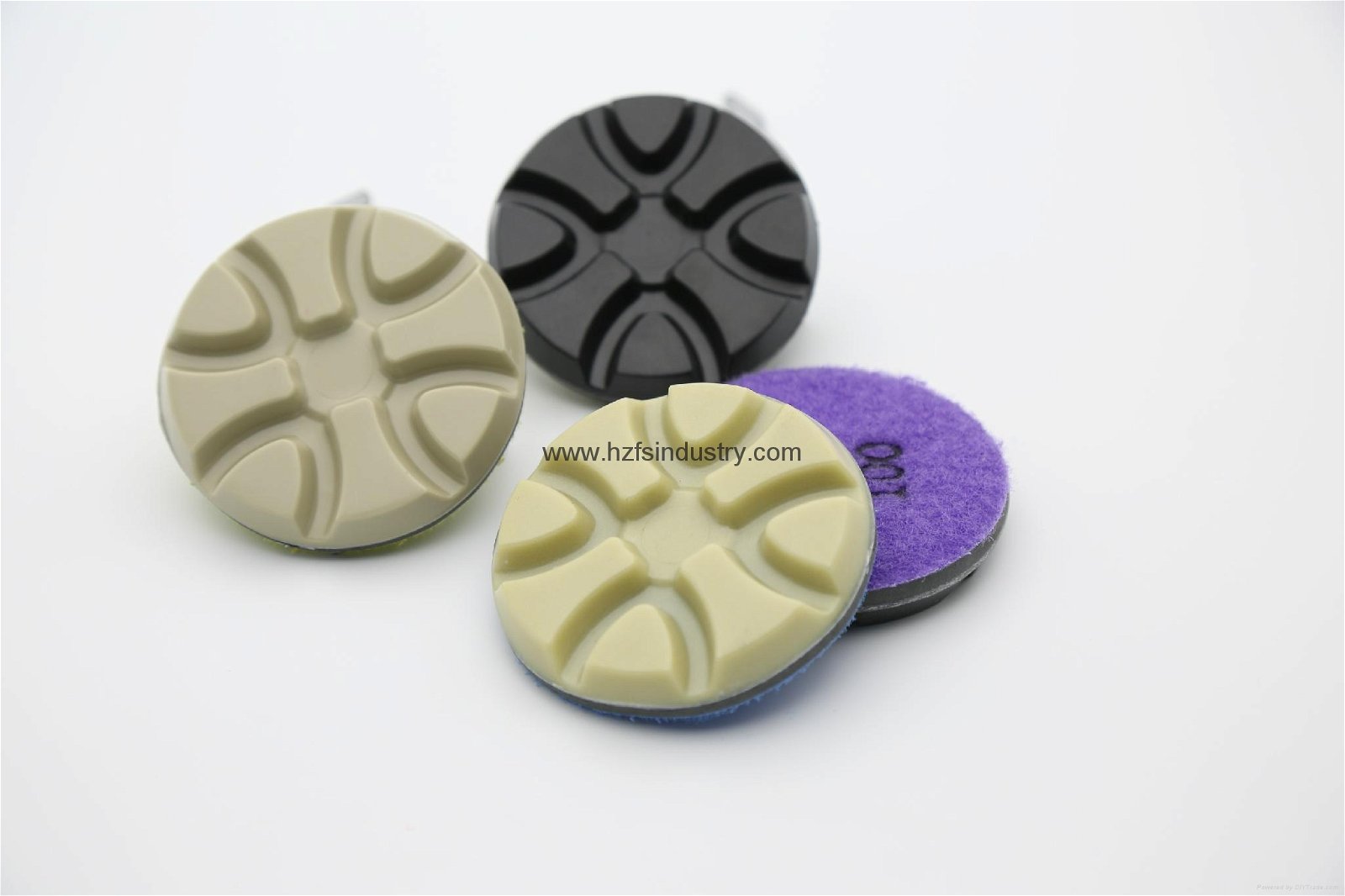 Velcro resin polishing pads