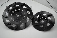 Split PCD cup wheels