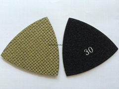 Electroplated polishing pads