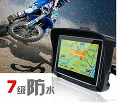 4.3“ LCD waterproof motorcycle gps Navigator with bluetooth