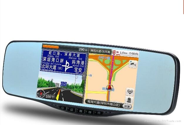  factory price rear view mirror with gps,bluetooth,vedio recorder...