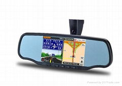 5" rear view mirror with gps,bluetooth,vedio recorder,speed recorder..