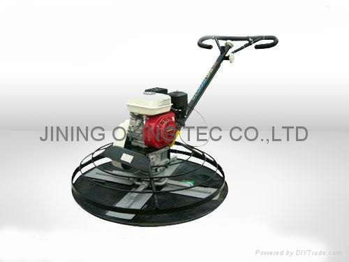 Walking power trowelling machine