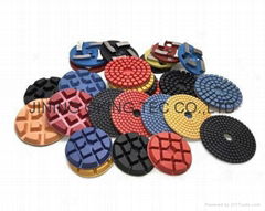 Concrete diamond polishing pad