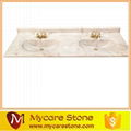  cheap price double sink cultured marble bathroom vanity tops