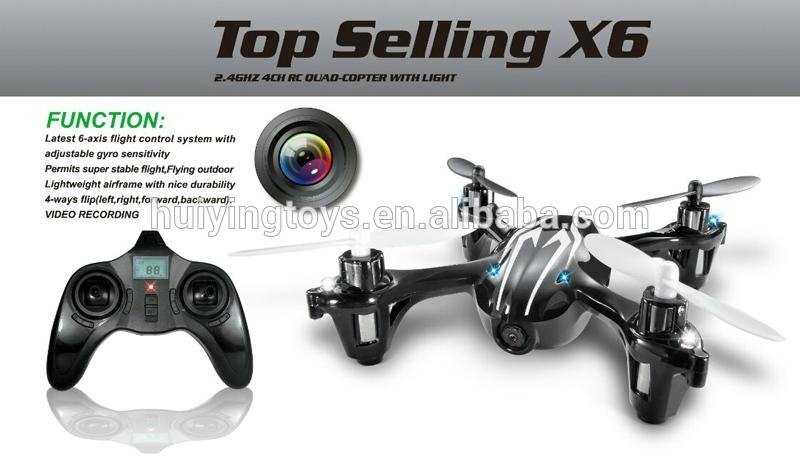 hot 2014 4 channel helicopter style 2.4G rc drone for wholesale x6 with camera 2