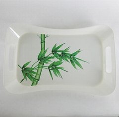 Melamine plastic serving tray