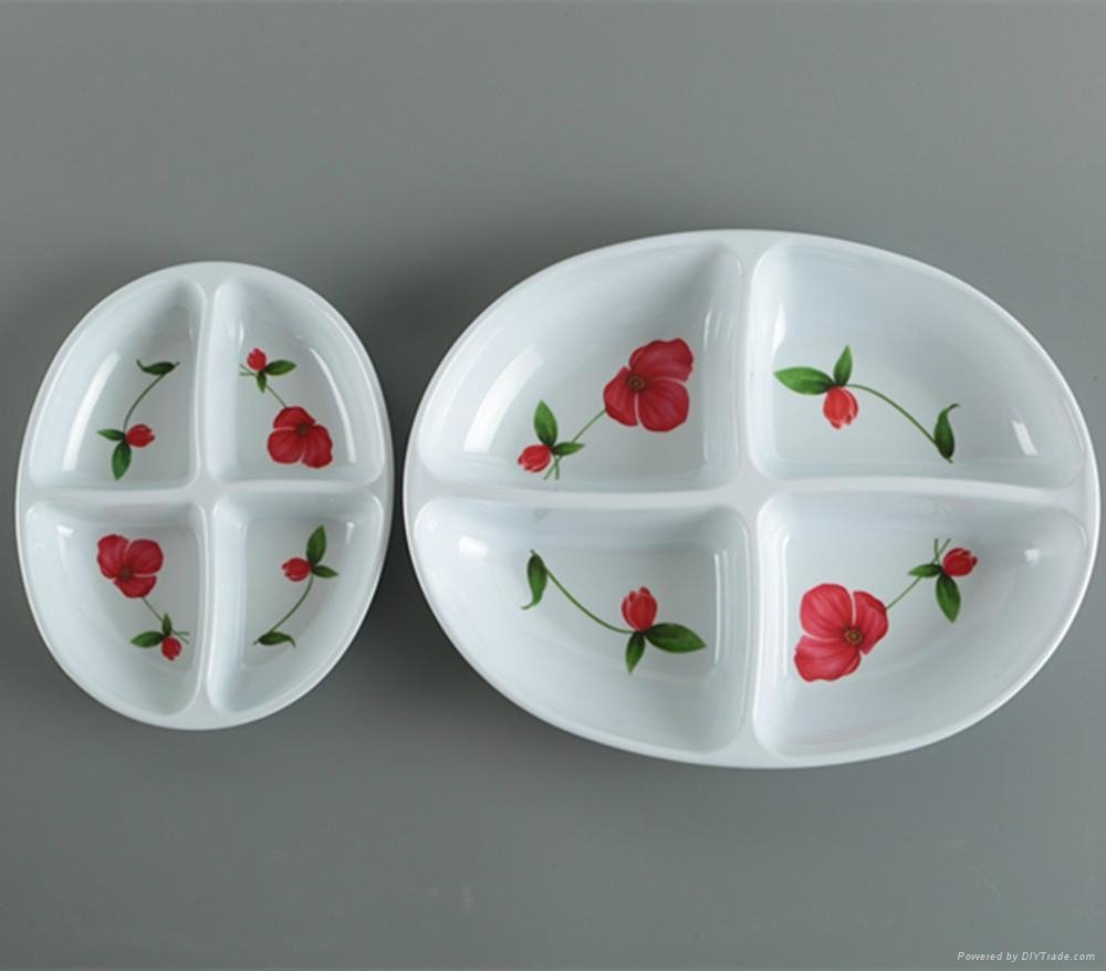 Melamine divided plates 3