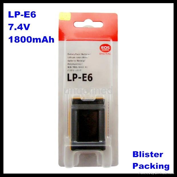 Wholesale High Capacity For Canon LP-E6 Camera Battery 3