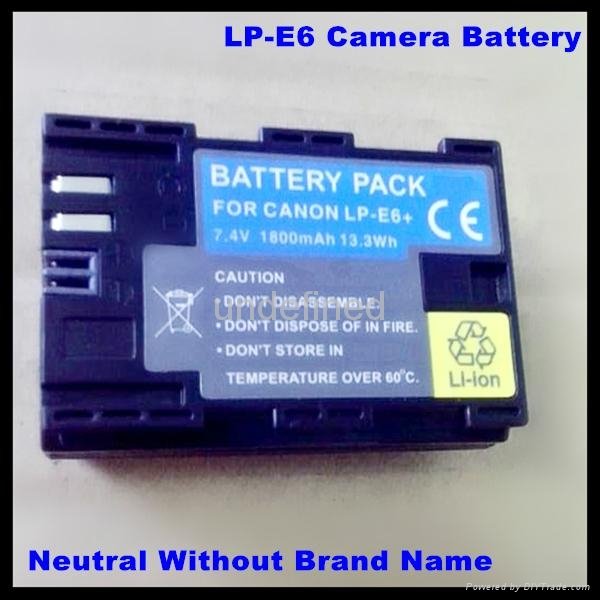 Wholesale High Capacity For Canon LP-E6 Camera Battery 5