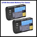 Factory Price LP-E6 digital camera battery for Canon 5D Mark II 5d mark III 60D  1