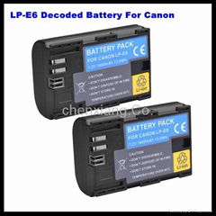 Factory Price LP-E6 digital camera battery for Canon 5D Mark II 5d mark III 60D 