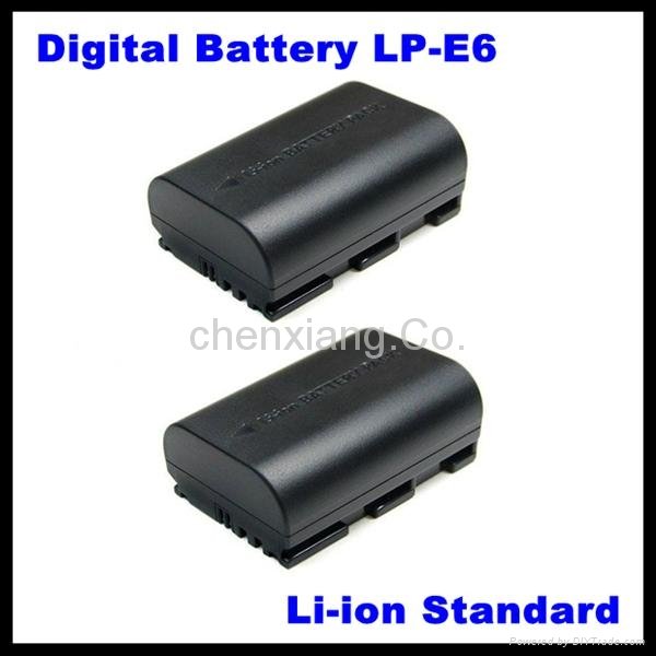 Factory Price LP-E6 digital camera battery for Canon 5D Mark II 5d mark III 60D  3