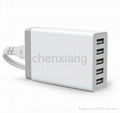 40W 5 Ports Usb Charger EU Version Plug,Usb Charger With CE 4