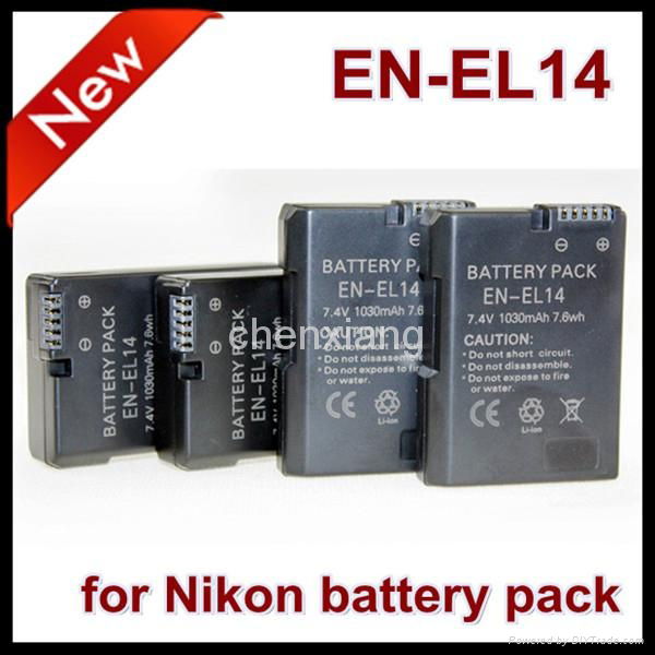 Camera Use and Yes Rechargeable EN-EL14 Digital Camera Battery For Nikon D3100  4