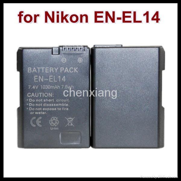 Camera Use and Yes Rechargeable EN-EL14 Digital Camera Battery For Nikon D3100  5