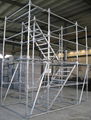 Scaffolding step Ladder 8‘x6'5'' Stairs with guardrails | frame scaffold system
