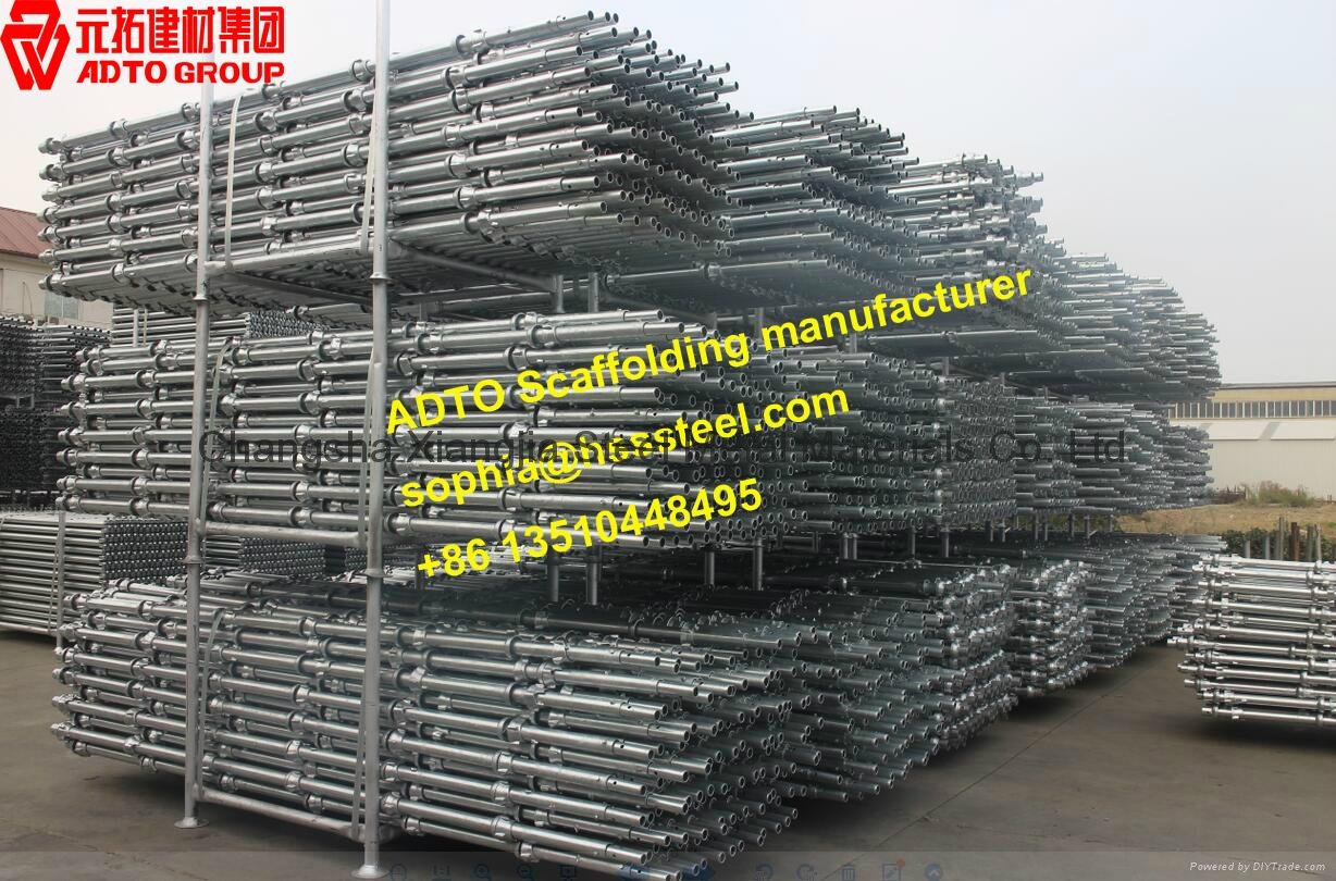 2'-10' ANSI Layer cuplock scaffold system for heavy loading construction