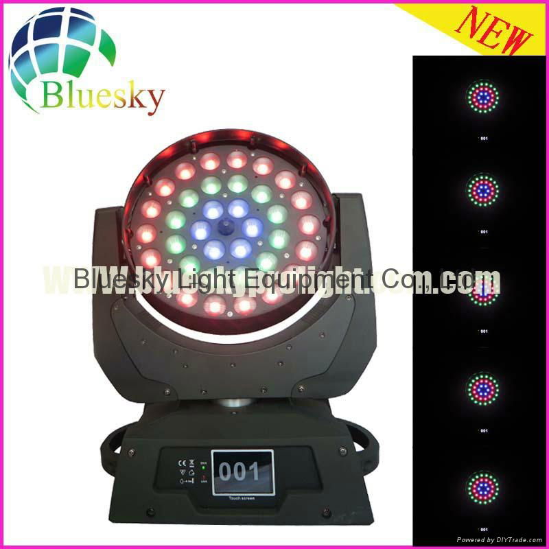Touch Screen RGBW 4in1 36*10w zoom led moving washer light
