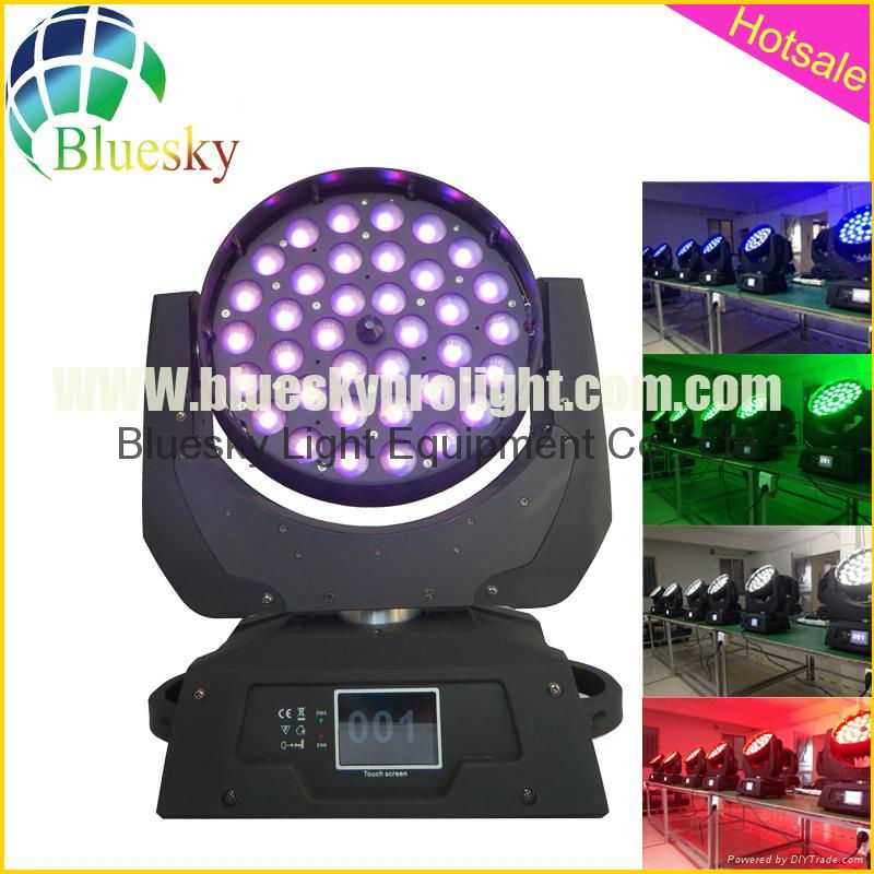 Touch Screen RGBW 4in1 36*10w zoom led moving washer light 2