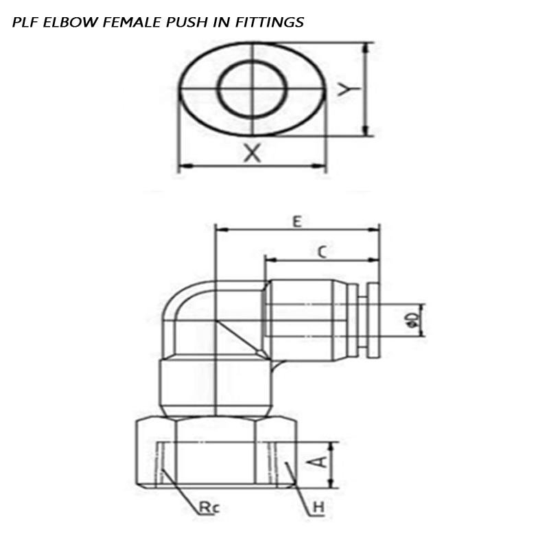 Dopow PLF4-01 Female Elbow Air Fittings 3
