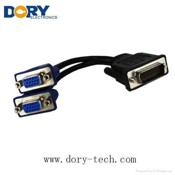 DMS59 to dual vga cable adapter,DMS59 TO 2 VGA cable