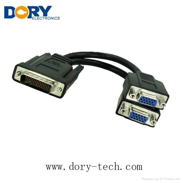 DMS59 to dual vga cable adapter,DMS59 TO 2 VGA cable 2