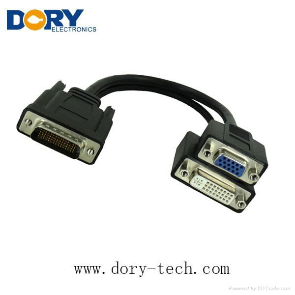 DMS59 to dual vga cable adapter,DMS59 TO 2 VGA cable 5