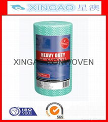 Promtion precut roll non-woven cleaning wipes