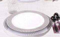 disposable white thick plastic plate 