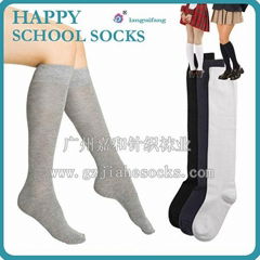 China School Socks Dark Blue ribbed school socks