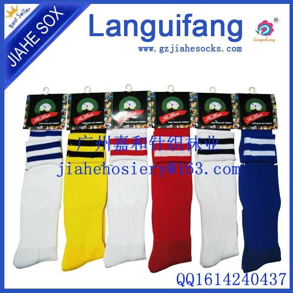 Woven Logo Technical Soccer Socks 3