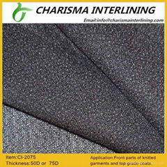 Paste dot and powder dot woven interlining2075