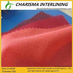 woven fusible interlining /woven interlining 8009