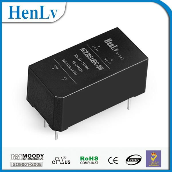 Hot selling factory direct ac 100-240v ac input 3.3v output 3w power converter 