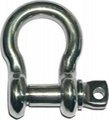 stainless steel AISI304 AISI316 bow shackle 2