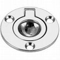 Stainless steel boat hardware flush ring pull 4