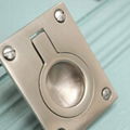 Stainless steel boat hardware flush ring