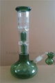 green bottom glass waterpipe of smoking