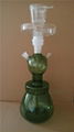 three colors of glass hookah with