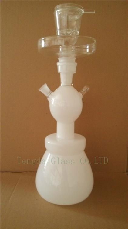 three colors of glass hookah with accessories 3